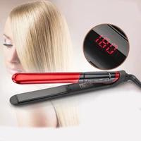 hair straightener brush high quality lcd display 2in1 ceramic coating comb flat iron hair professiona tool curler hair care iron