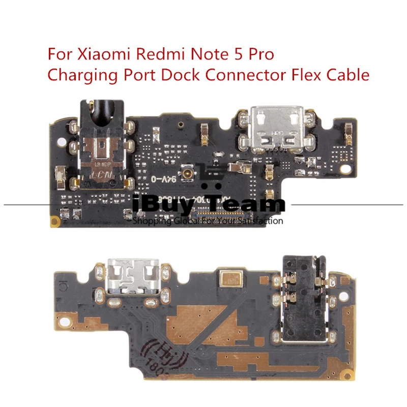 Для Xiaomi Redmi Note 5 Pro зарядный порт USB док-станция разъем гибкий кабель для Redmi Note5 Pro зарядное устройство Модуль Ремонт запасных частей