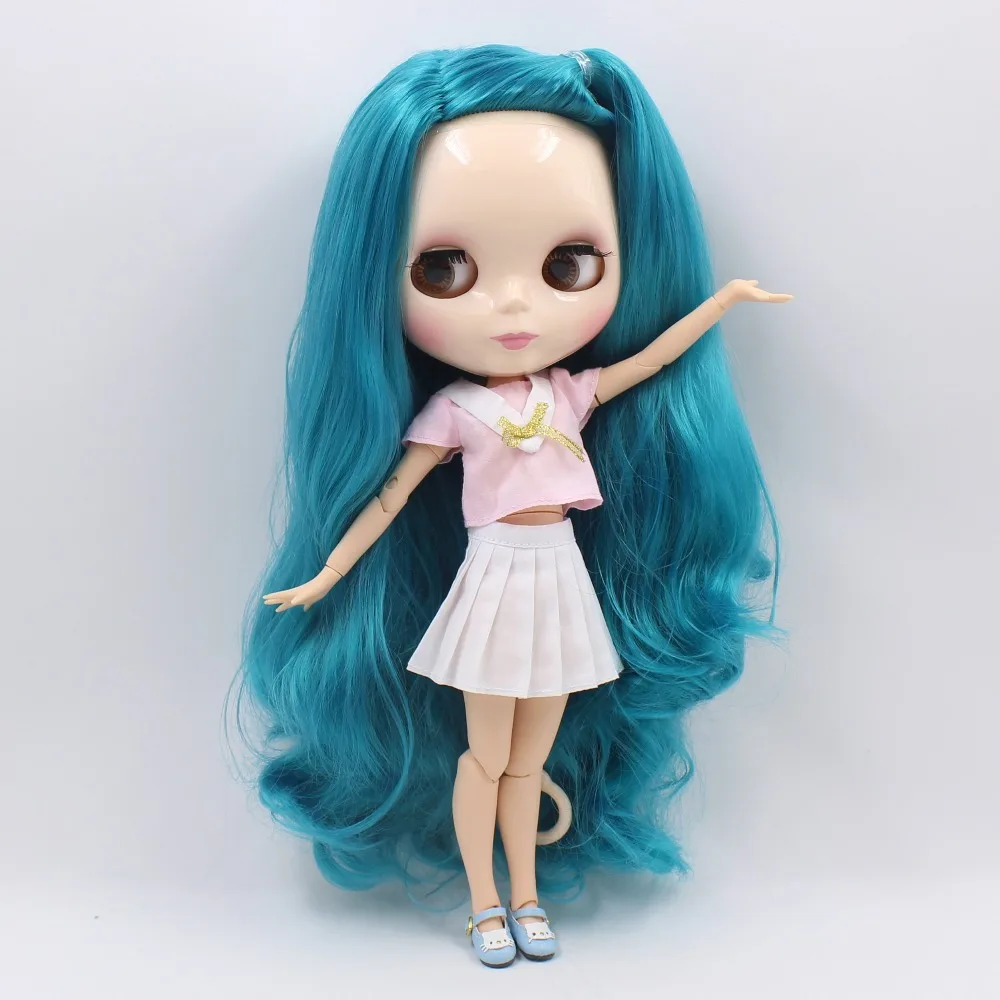 Кукла ледяная DBS Blyth 1/6 bjd шарнирная кукла с синими волосами боковая разделяющая