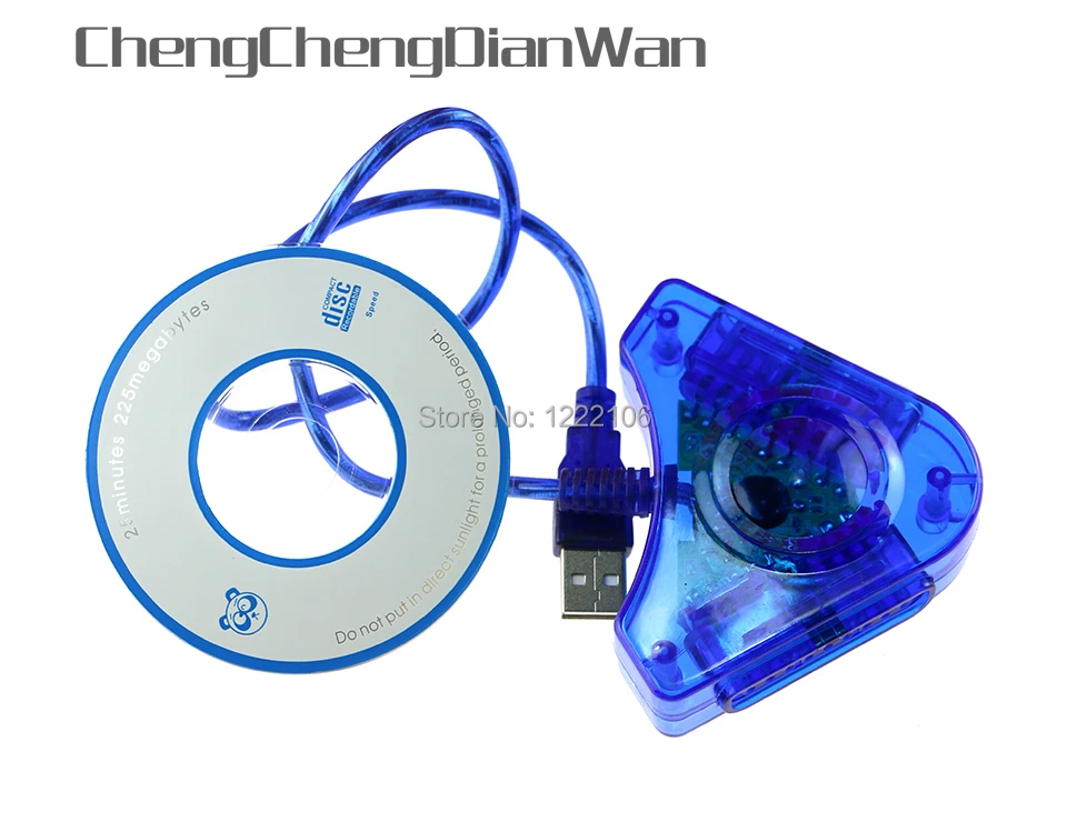 ChengChengDianWan 20 шт. Usb для ps2 конвертер переходник двух игроков кабель usb PS2 игровой