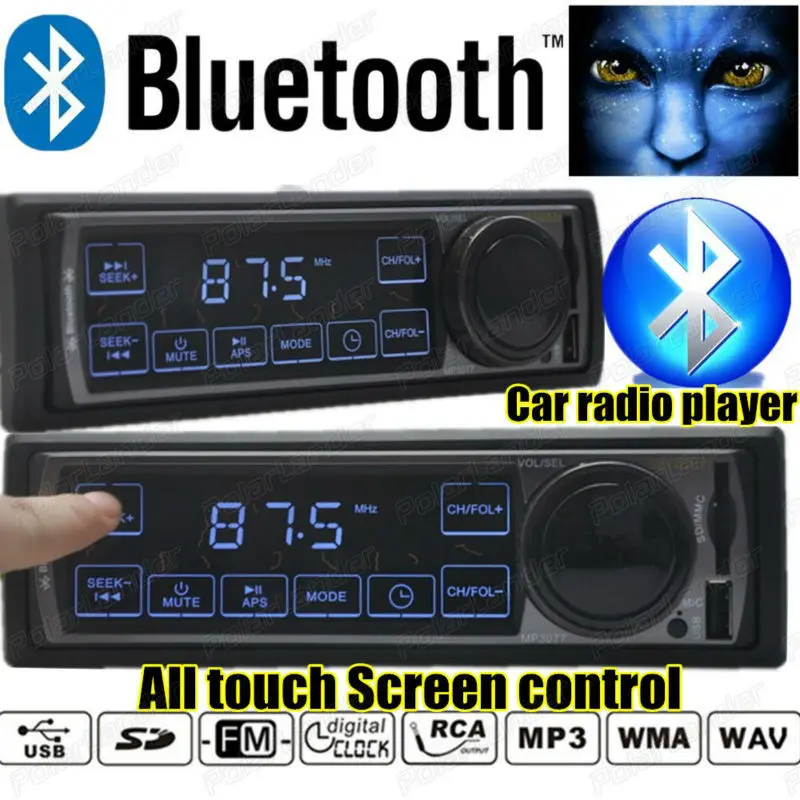 Новый 12 В автомобиля Радио Bluetooth Стерео FM S mp3 аудио плеер Поддержка USB/SD сенсорный