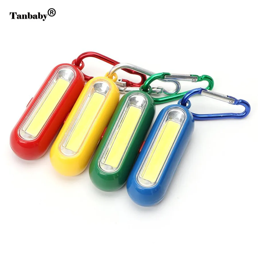 Tanbaby мини брелок фонарик карманный COB светодиодный рабочий свет супер яркость