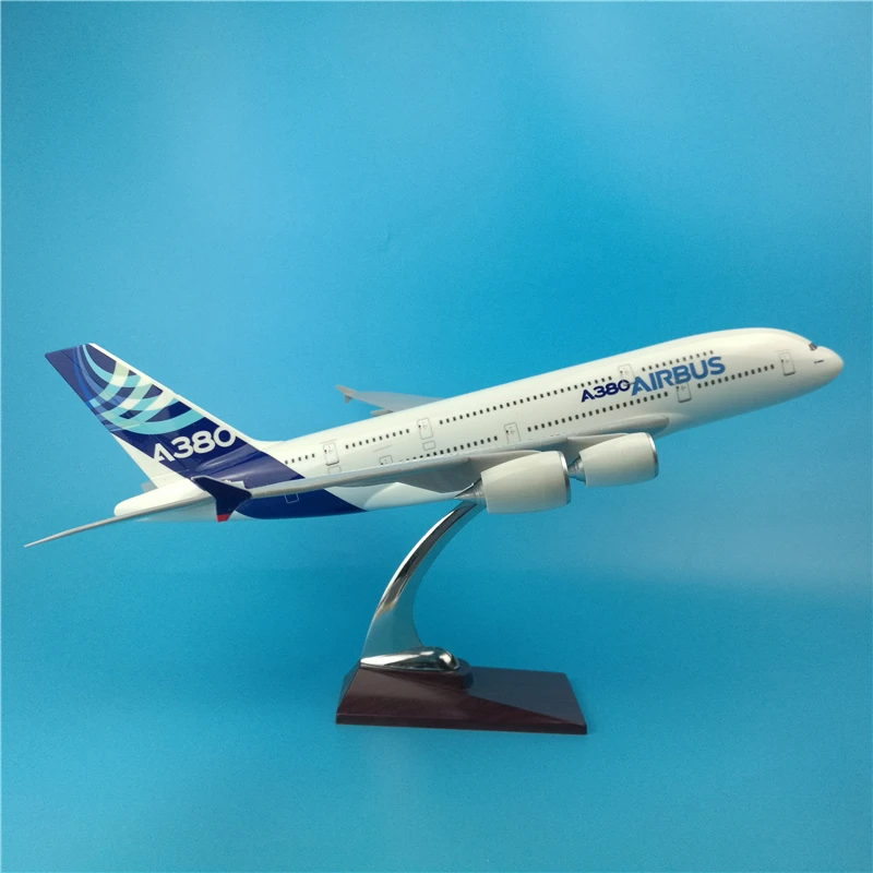 

45cm Airbus A380 prototype aircraft plane model prototype airlines A380 diecast scale airplane model aviation toys for adults