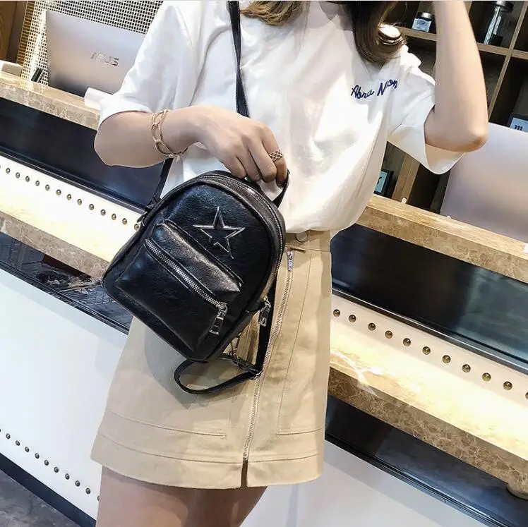 Корейская версия 2019 новые женские рюкзаки из мягкой искусственной кожи в стиле