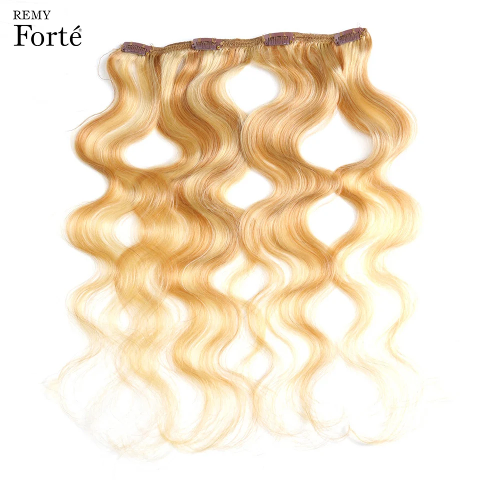Накладные Человеческие волосы Remy Forte P27/613 613 пианино светлые человеческие зажим 7