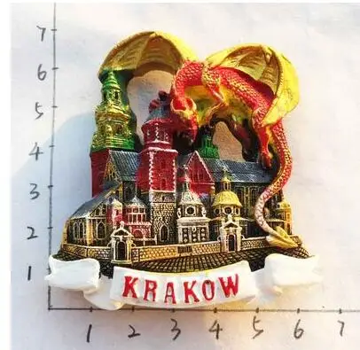 Милый креативный 3D Краков польский Старый город знаменитый здание на