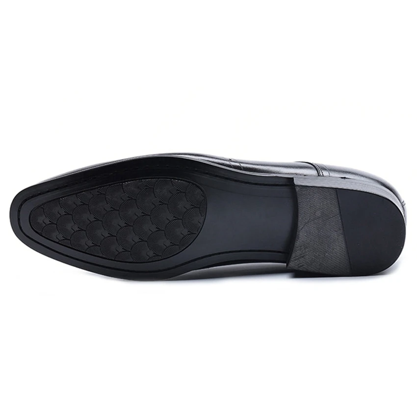 

New Vintage Genuine Leather Formal Dress Wingtip Brogues Shoes Pointed Toe Derby Men's Handcrafted Prom Oxfords For Male SG124