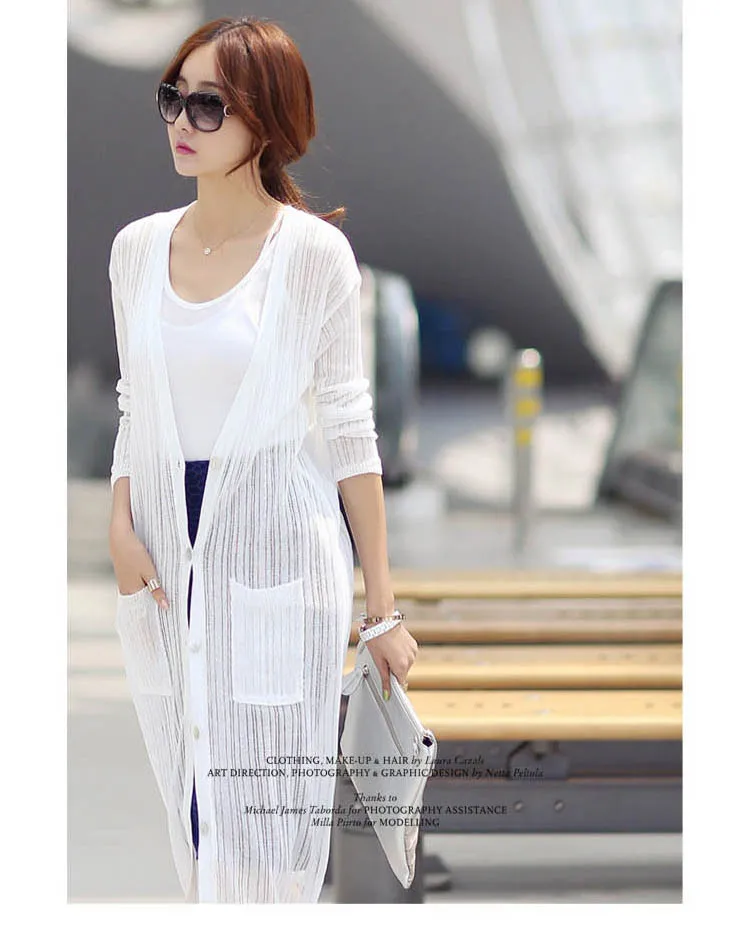 2014 новый хлопок вязание длиной до колен длинный кардиган для женщин свободного