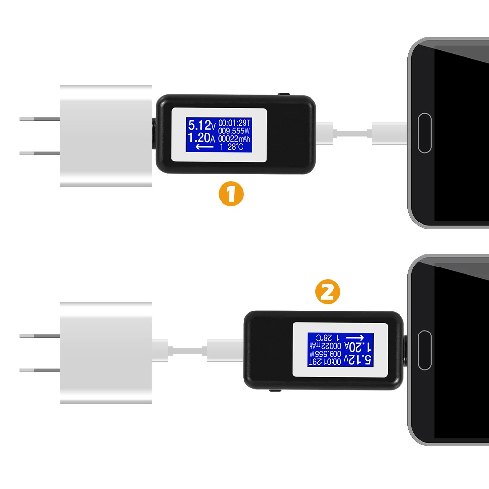 USB тестер с разъемом Type c цифровой вольтметр постоянного тока измеритель