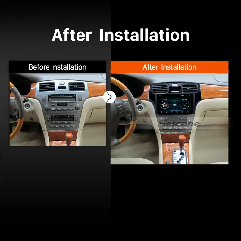 Seicane 2din 9 дюймов Android 8 1 GPS автомобильное радио для 2001 2002 2003 2004 2005 Lexus мультимедийный