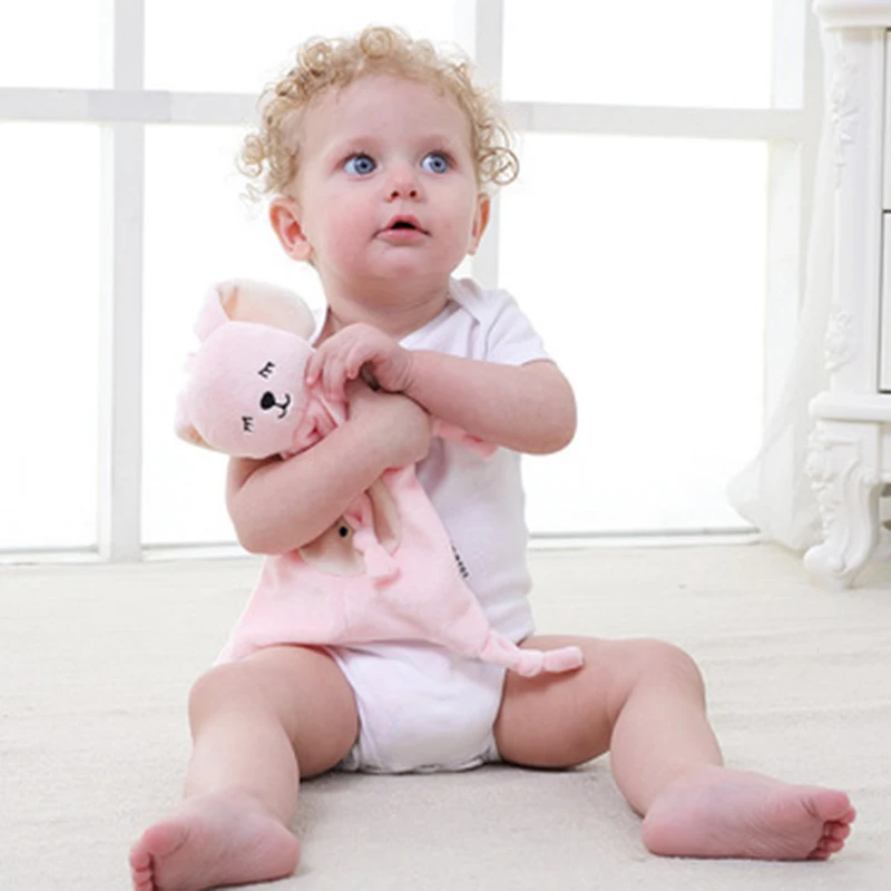Popular Babies Plush Soothing Comfort Towel Cute Cartoon Animals Shape Panda Care Blanket Baby Security Toys | Мать и ребенок