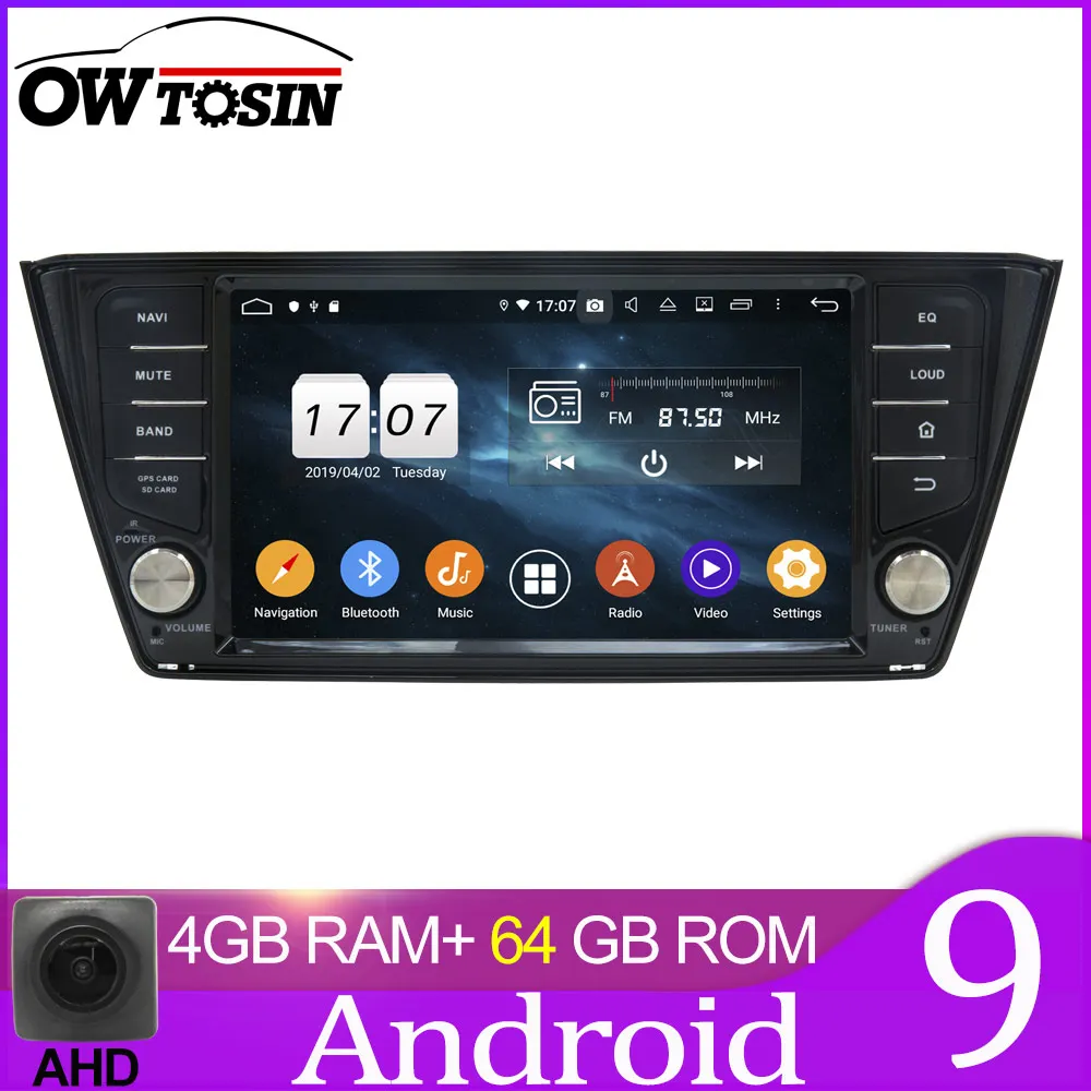 64GB unit only Owtosin автомобиль радио мультимедиа видео плеер навигации gps Android 9,0 для Skoda Fabia автомобиль 4 Гб Оперативная память 32GB Встроенная память - Цвет: 64GB unit only