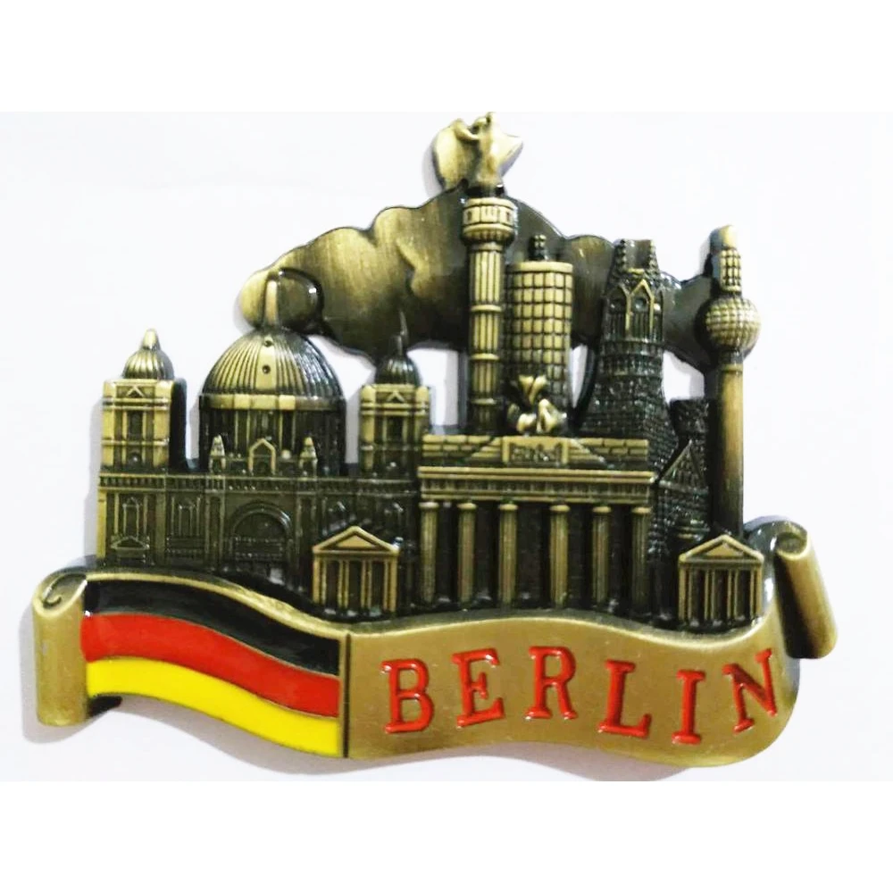 Пособия по немецкому языку Берлин творческий ретро металл холодильник стикер