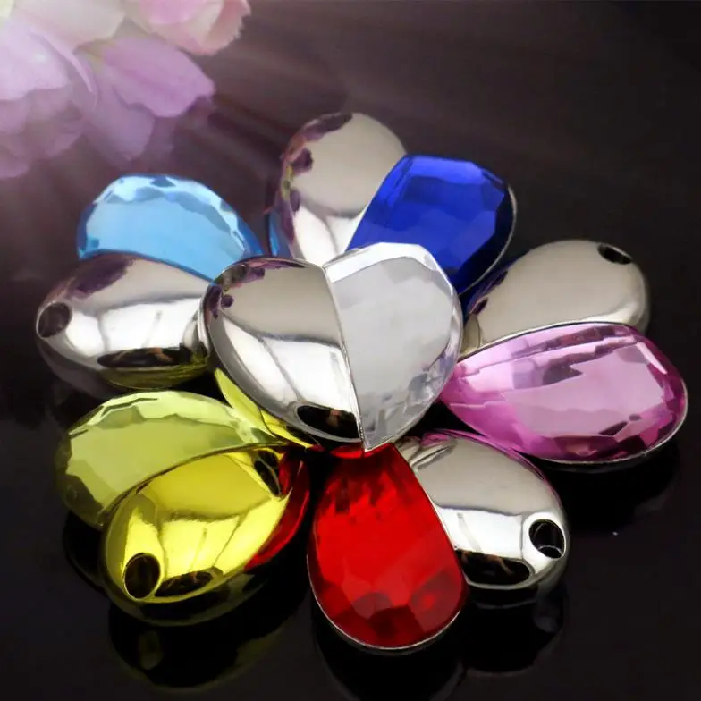 Blue Diamond Heart Style Флешка 64 Гб USB флешка 512 ГБ 128 16 карта памяти Usb Creativo гаджет роскошный