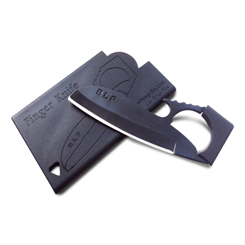 Multi-function Credit Card size knife Camping Survival Pocket knife Wallet Finger Mini Eagle Outdoor EDC Multi Tools With Sheath