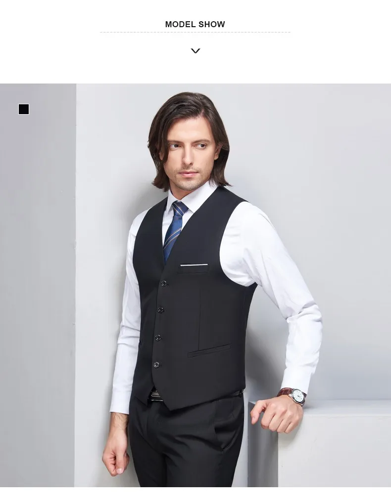 PEORCHID классический жилет для мужские черные Veston Sans Manche Homme Для мужчин s Wasitcoat Свадебные однобортный Тонкий торжественное платье жилет