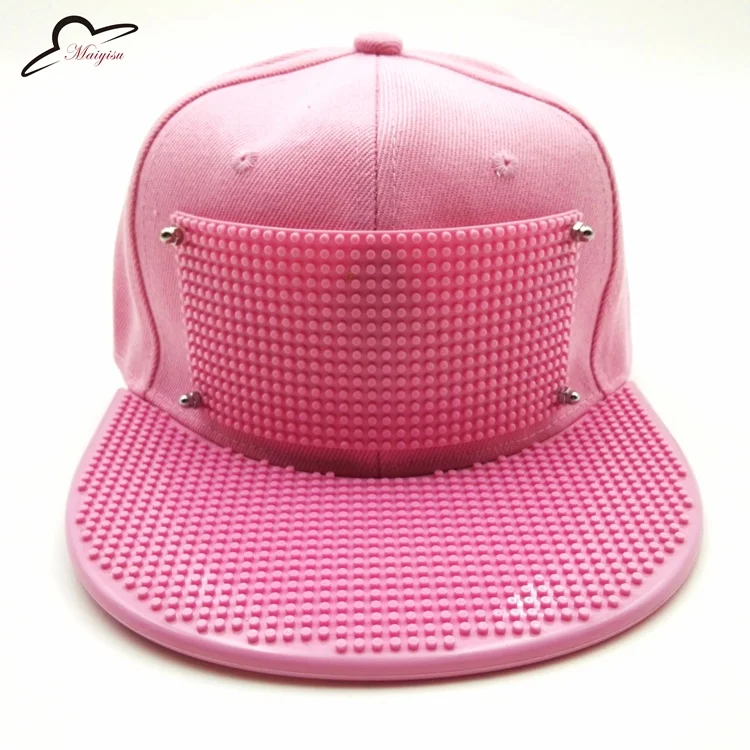 Съемные кирпичные пластины для подгонки Snapback DIY строительные блоки полями пользовательские шляпы Открытый Хип-хоп Snapback шляпа бейсбольная Кепка - Цвет: Screw Style no brick