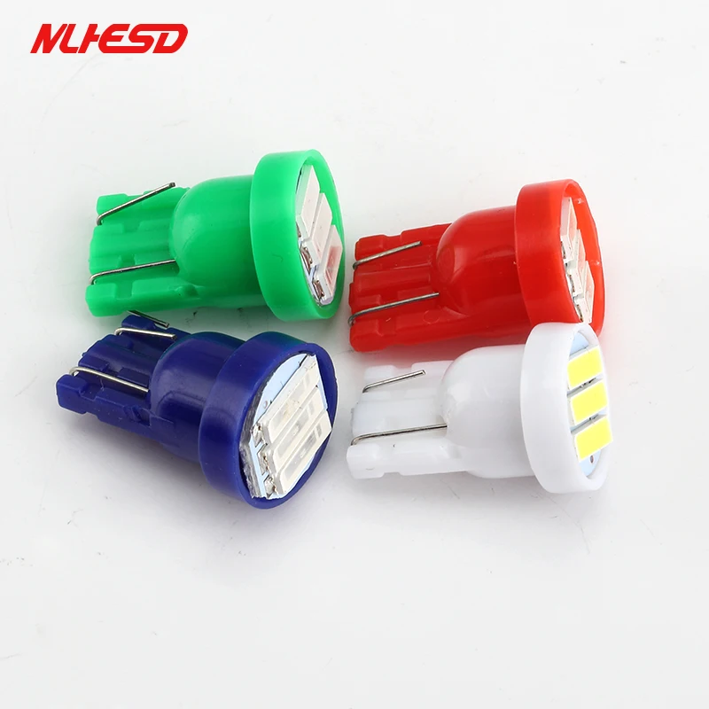 10 шт. T10 3 SMD 7014 светодиодный 3SMD 7020 W5W Клин номерного знака светильник лампа