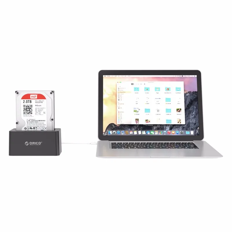 ORICO 6619US3 5 Гбит/с супер скорость USB 3,0 для SATA жесткий диск Док-станция для 2,5 ''/3,5" жесткий диск-черный