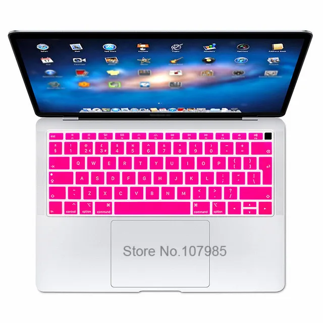 Защитная накладка на клавиатуру для нового MacBook Air 13 A1932 с Touch ID 2018 Силиконовая