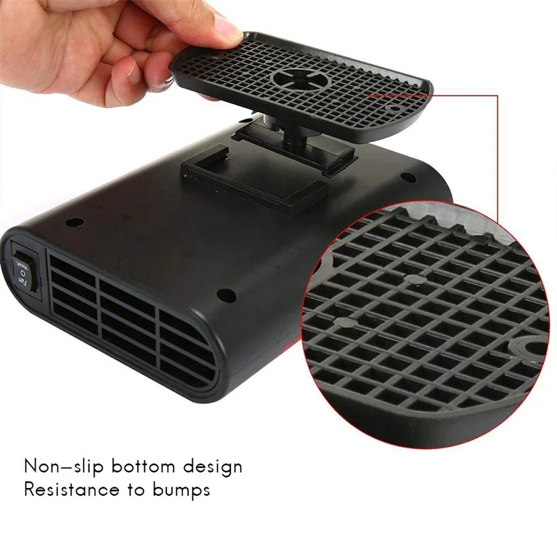 

Car Heater Fast Heating Quickly Defrost Defogger Demister Vehicle Heat Cooling Fan Auto Windshield Ceramic Heater