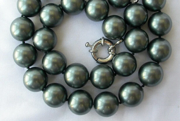 Бесплатная доставка &gt&gt&gt @ &gt RHJ0070 потрясающая Большая 14 мм круглая Таити черная