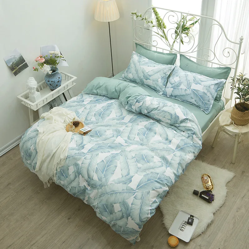 Набор пододеяльников в клетку с листьями AB Side пододеяльник одеяло подушка чехол