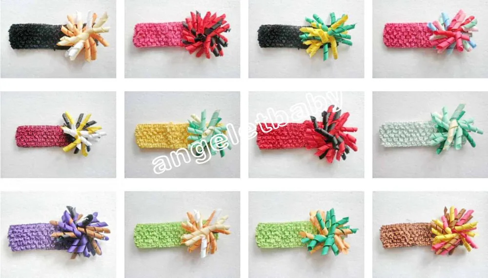 Цветочные банты для волос 300 шт вафельная повязка + 3 5 &quotкоркер атласная заколка