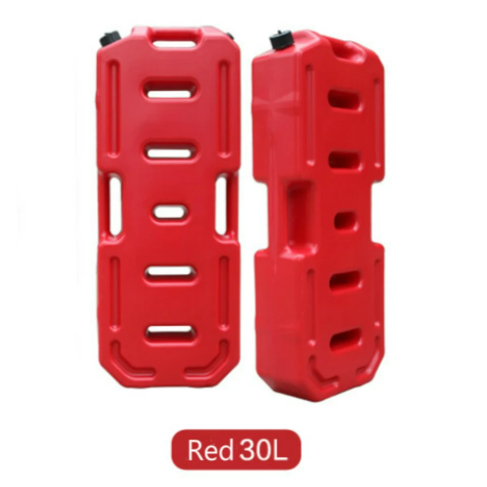 Red-30L 30л литровый топливный бак бензин дизель анти-статические пластиковые бензиновый баррель грузовик автомобиль внедорожник Джерри может спасать противоскользящие доски Jerrycan - Цвет: Red-30L