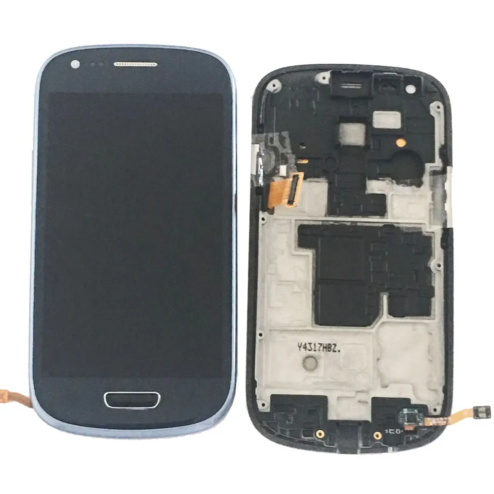 ЖК дисплей и дигитайзер сенсорного экрана с рамкой для Samsung Galaxy S3 Mini i8190 i8195 i8200