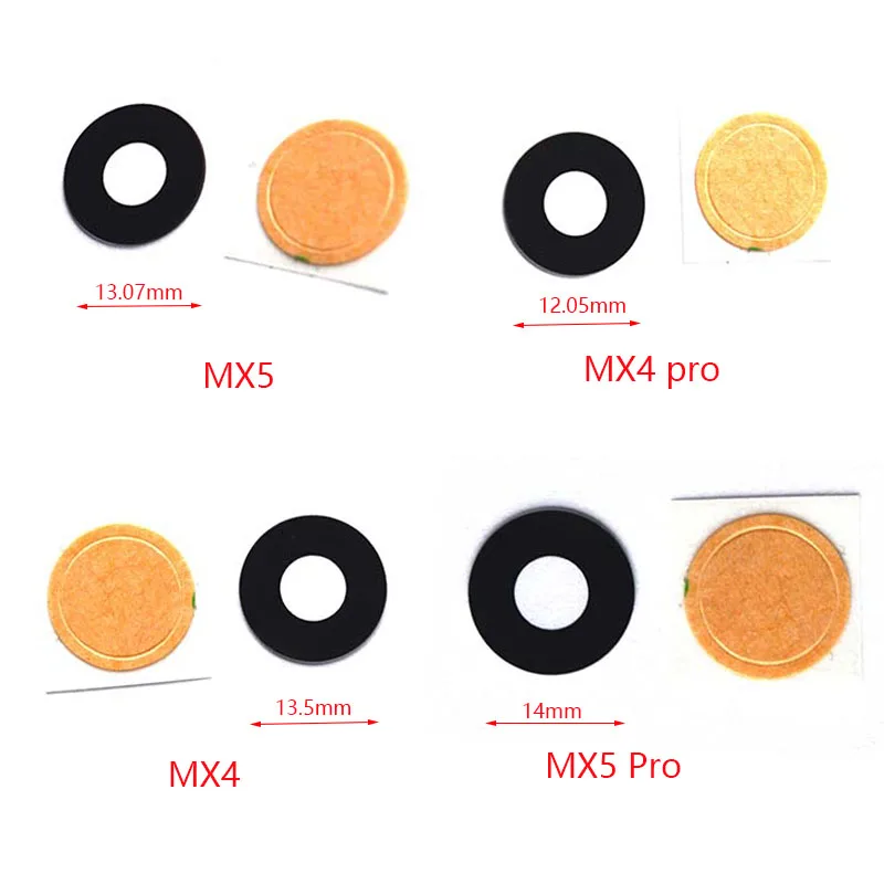 

2pcs For Meizu MX4 MX5 Pro PRo5 Pro6 pro 6 Back Rear Camera Glass Lens Cover Repair Parts