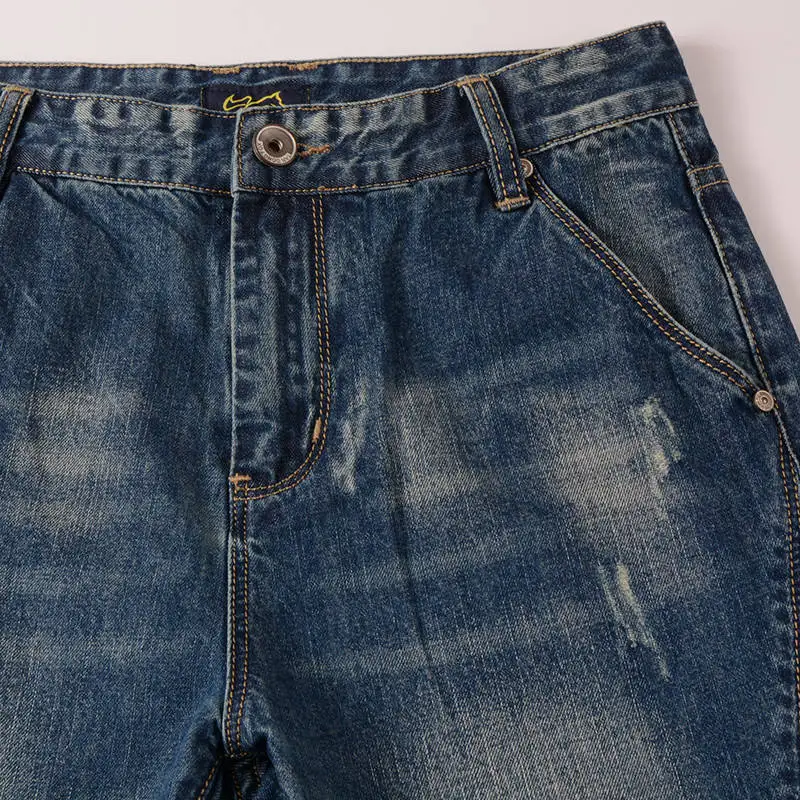 Idopy мужские модные брендовые дизайнерские рваные байкерские джинсовые шорты