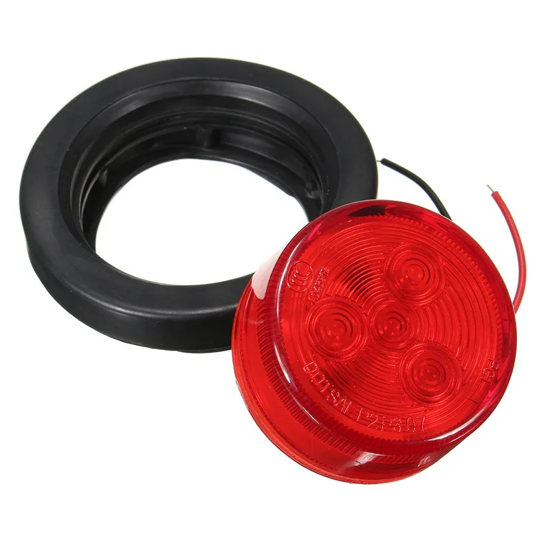 2 предмета 4 светодиодов автомобиля круглые боковые габаритные светильник