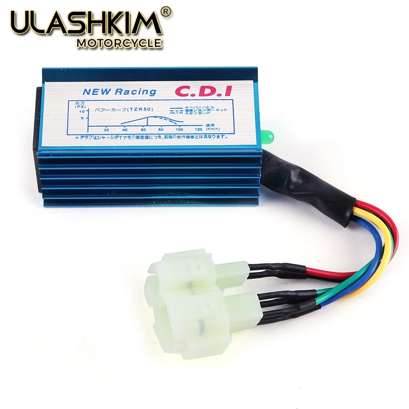 1 шт. Производительность 6 pin Racing CDI Коробка+ Катушка зажигания для GY6 скутер мопед 50CC 150CC Q