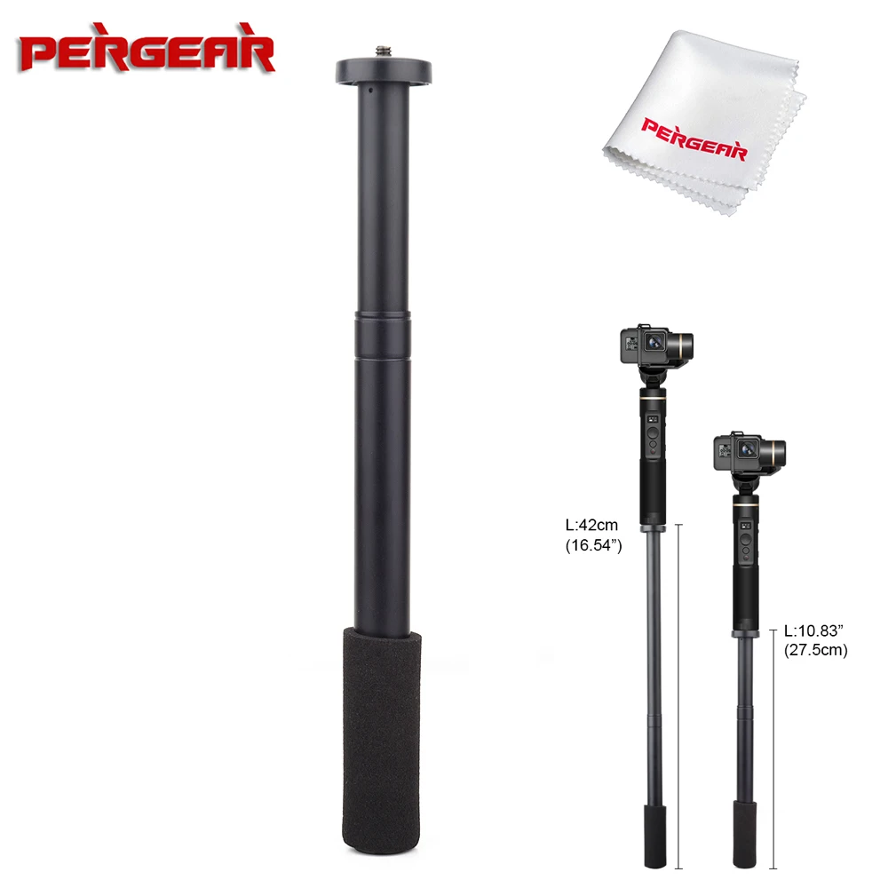 Удлинитель Pergear 27,5 см~ 42 см для DJI Osmo Mobile 2 Zhiyun Smooth 4 Smooth Q Feiyutech G6 G5 V2 WG2 Gimbals с винтом 1/4