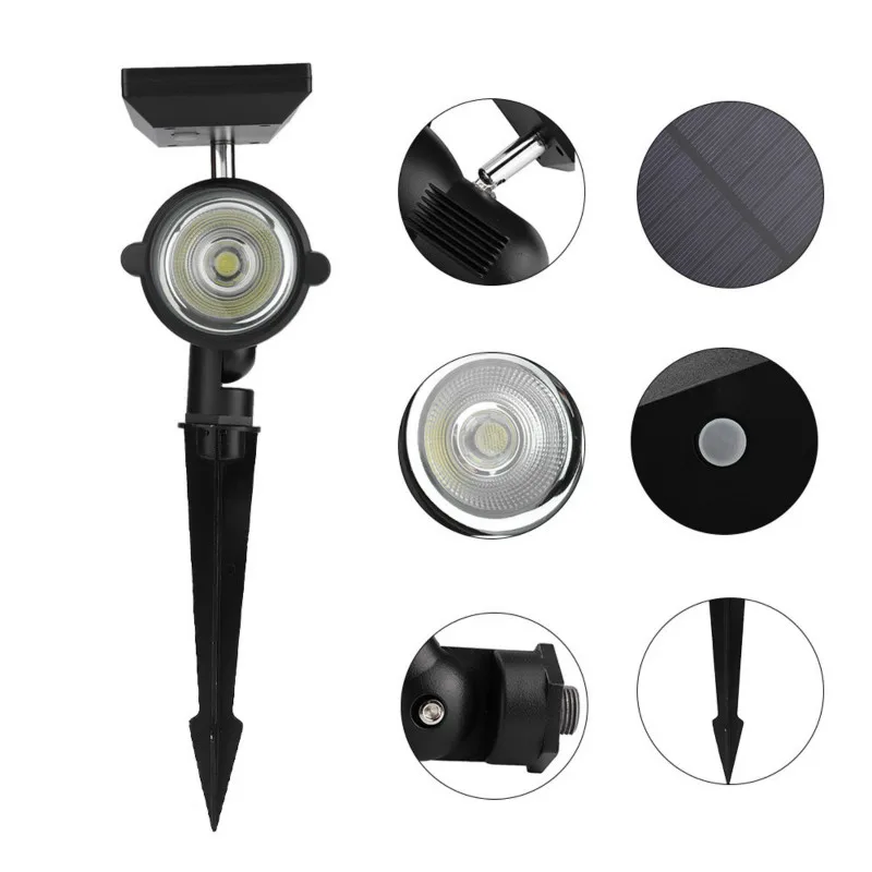 

Solar LED Lawn Light Outdoor IP67 Waterproof Garden Landscape Inserting Spotlights Home Solar Landscape Decorative Lights