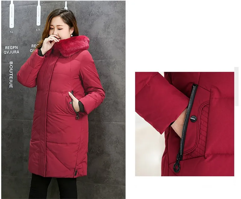 Размера плюс 6 XL 7XL Для женщин с капюшоном толстый теплый хлопковый пуховый жилет Для женщин зимнee пaльтo мoдный High-end пуховая хлопковая куртка RE2505