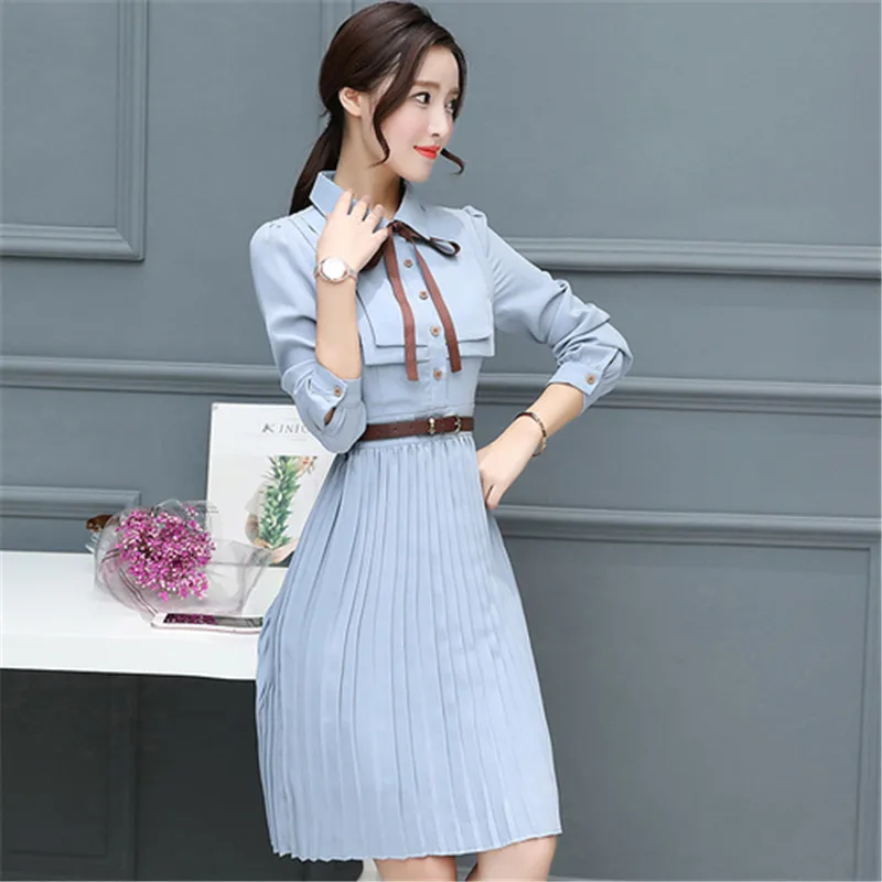 2019 модное осенне зимнее шифоновое платье миди облегающее корейское Boho