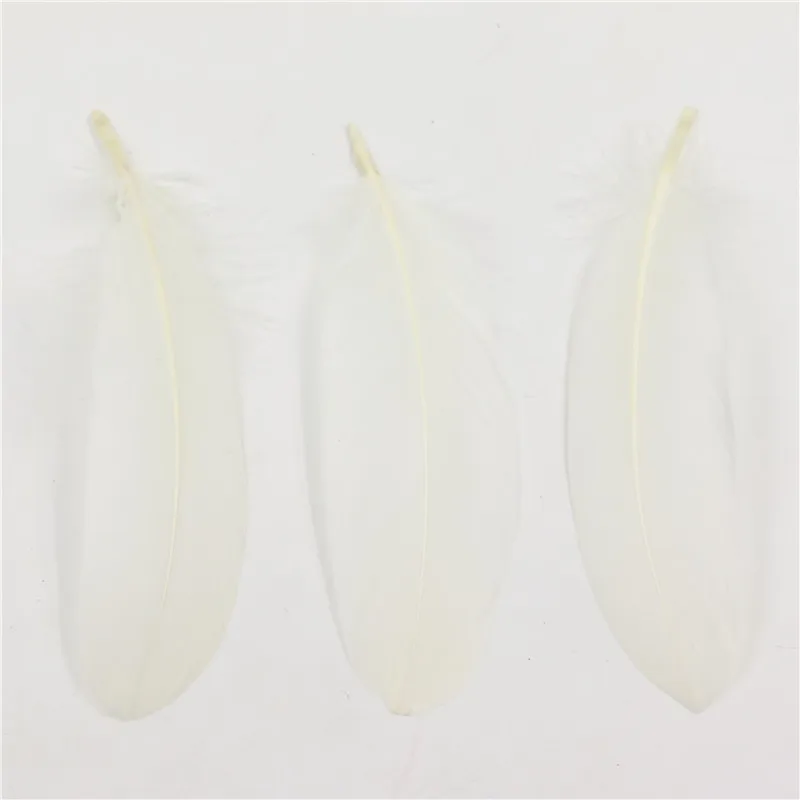 Натуральное гусиное перо цвета слоновой кости для рукоделия/шляп/цветочный