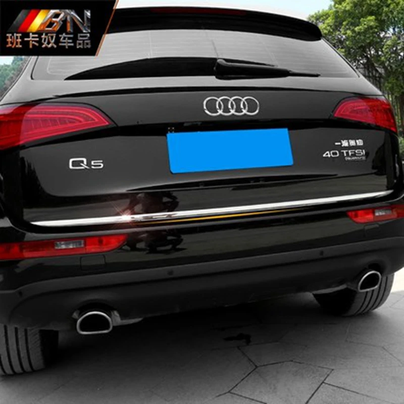Для Audi Q5 2009 2010 2011 2012 2013 2014 2015 2016 нержавеющая сталь задний багажник отпариватель