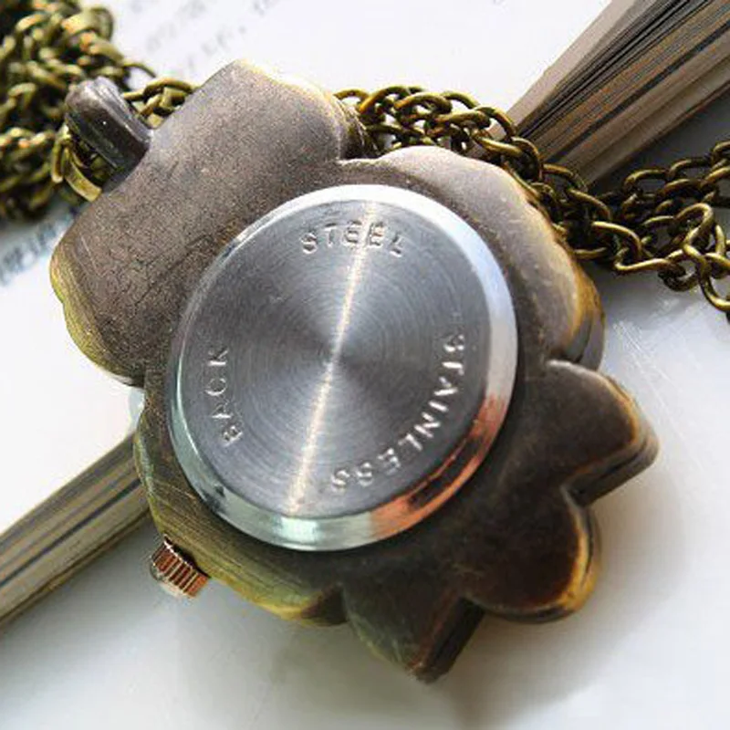 Новый дизайн Оптовая Продажа Модные Винтажные бронзовые кварцевые карманные