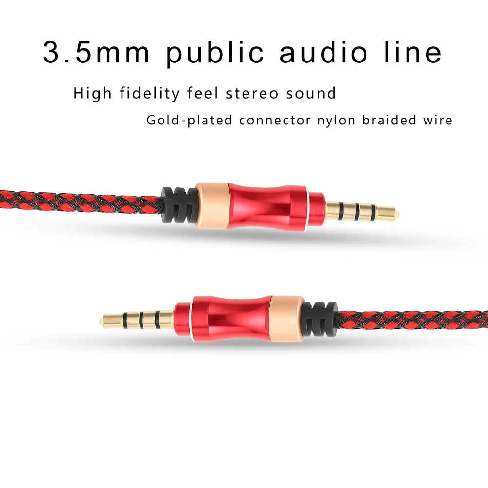 Aux кабель с микрофоном разъем 3 5 мм штекер аудиокабель для автомобиля iPhone MP3