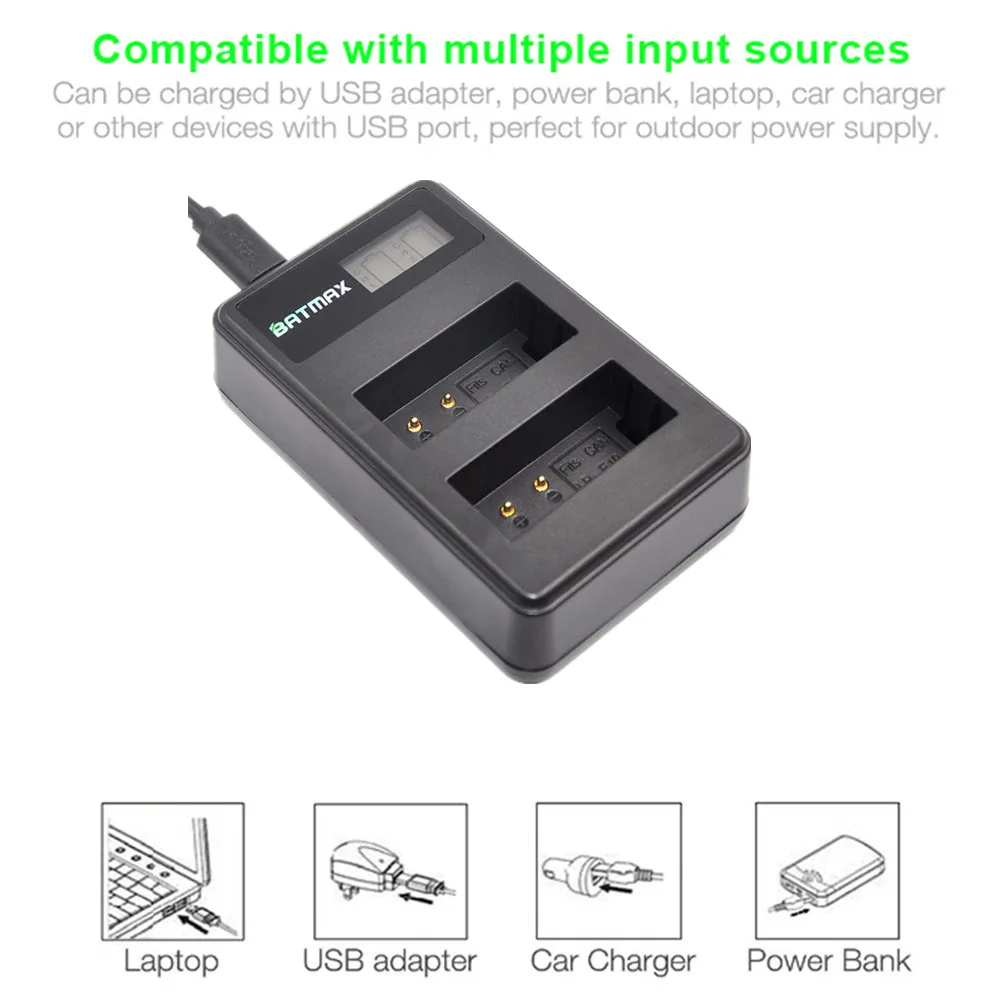 LP-E10 LP 10 E10 LCD Display USB Charger for Canon EOS 1100D 1200D Rebel T3 Kiss X50 LC-E10 LC-E10C | Электроника