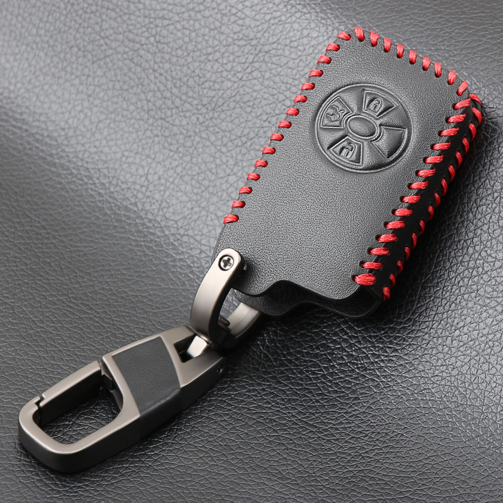 Чехол для автомобильного смарт ключа с 3 кнопками Toyota RAV4 2009 2011 RAV 4 Yaris кожаный