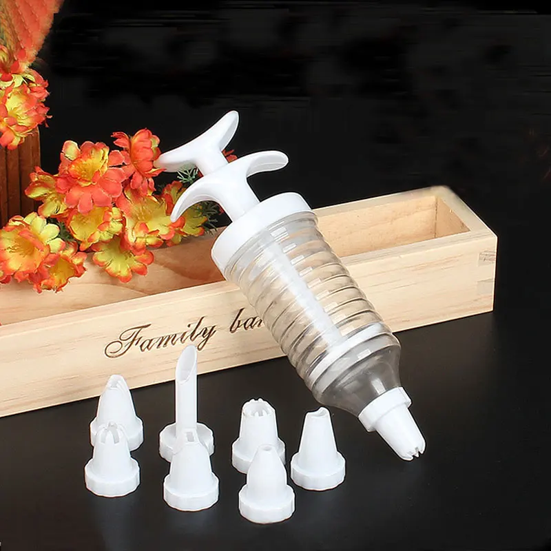 8 шт. Пластиковые Кондитерские насадки шприцы|syringe nozzle|syringe for bakingplastic pastry |