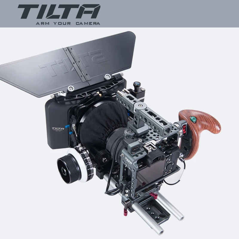 Tilta ES-T17-C A7 камера клетка установка комплект для sony a7S, a7SII, a7R, a7RII, a7RIII, a7III, a9 R/S ручка Dslr непрерывного фокуса Матовая коробка