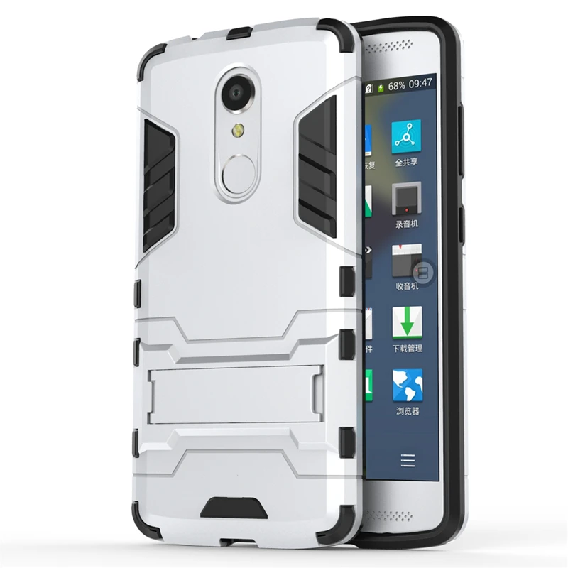 Чехол для ZTE Axon7 Para чехол Axon 7 Mini из ТПУ + ПК с подставкой жесткий пластиковый