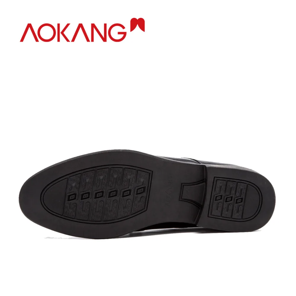 AOKANG/Мужская официальная обувь модные мужские туфли-оксфорды в стиле дерби из