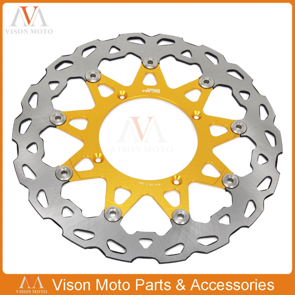 

320MM Front Wavy Floating Brake Disc Rotor For Suzuki RMZ250 2007 08 09 2010 2011 2012 2013 2014 2015 RMZ450 05-15 RMX450 10-12