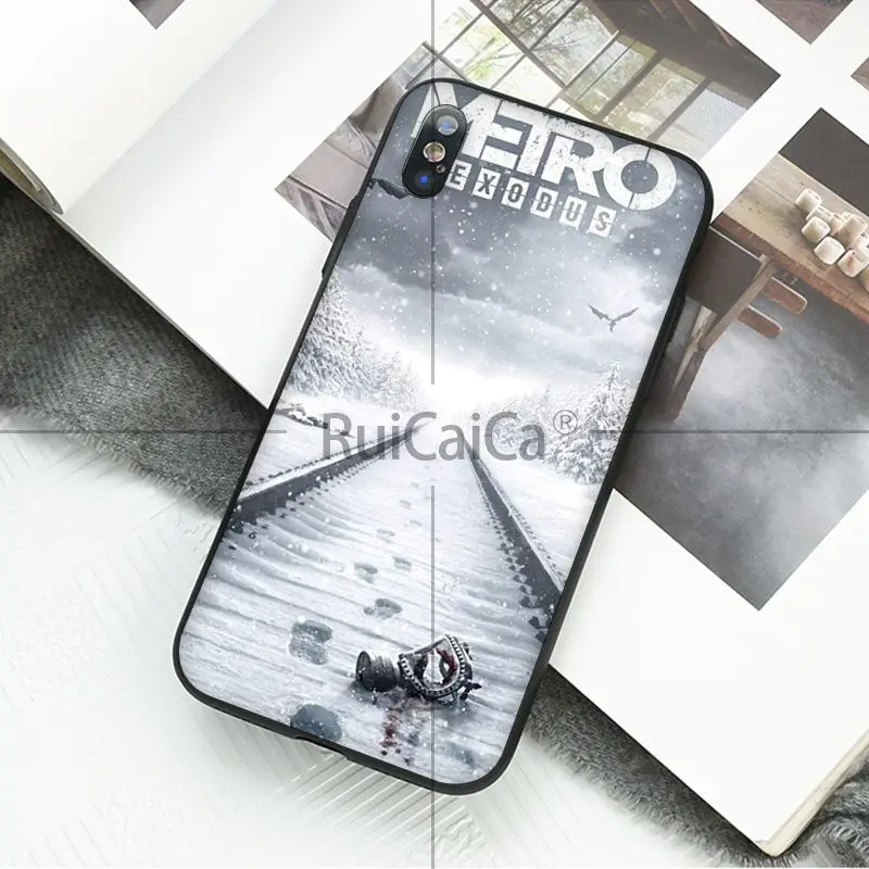 Ruicaica Game Metro 2033 черный ТПУ Мягкий силиконовый чехол для телефона iPhone 8 7 6 6S Plus 5 5S SE XR X